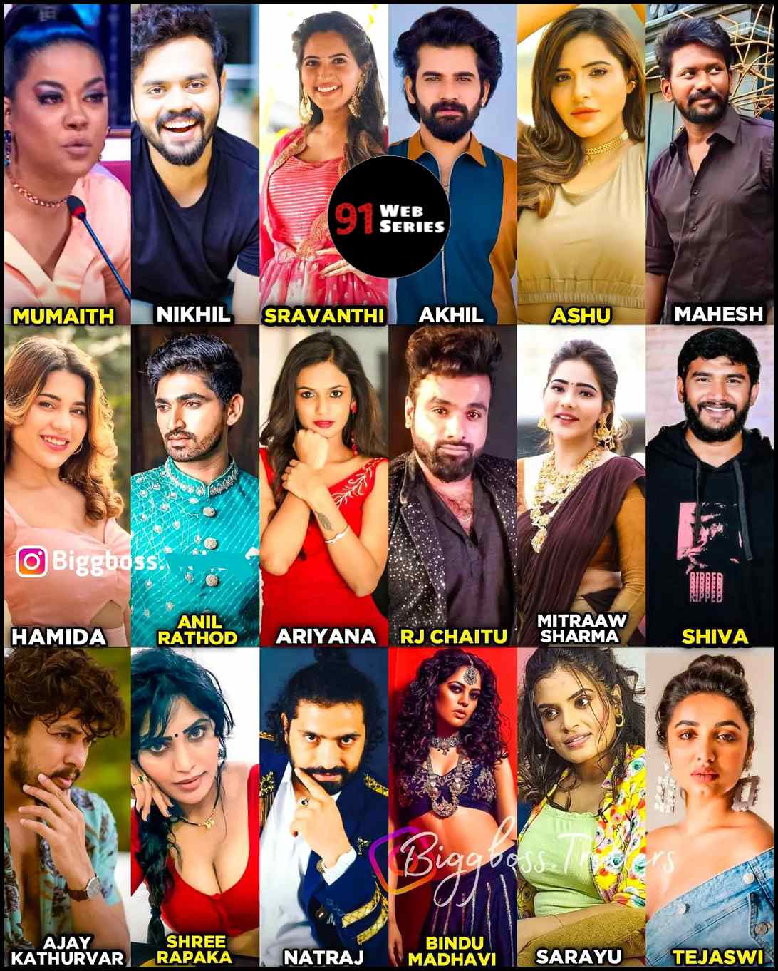 Bigg Boss Non Stop Contestants Names, List, & Photos